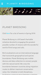 Mobile Screenshot of planetbirdsong.org
